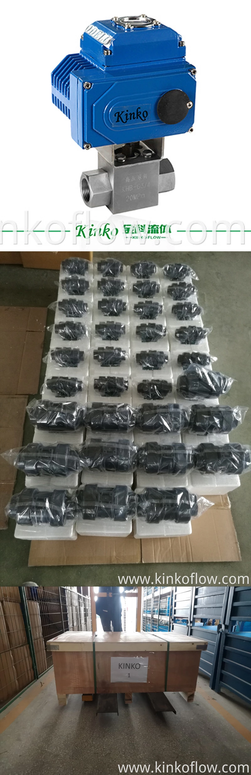 3 Parçalı Gövde Flanşlı Elektrikli Küresel Vana