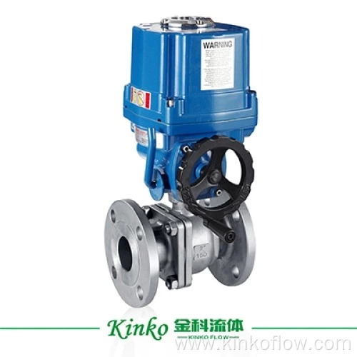 CF8 1/2"-6" Paslanmaz Çelik Elektrikli Flanşlı Küresel Vana