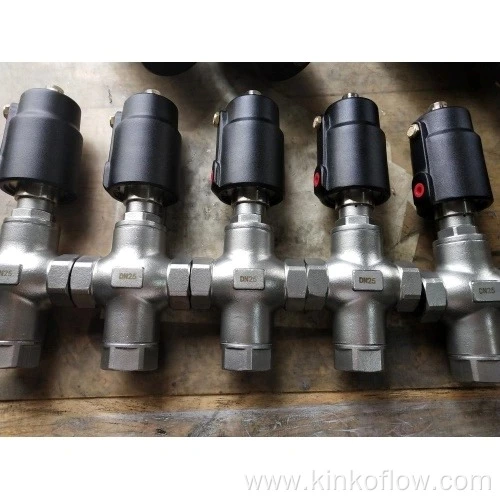 PA PNEUMATIC 3 Yollu Dişli Açılı Oturma Valfi