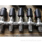 PA PNEUMATIC 3 Yollu Dişli Açılı Oturma Valfi