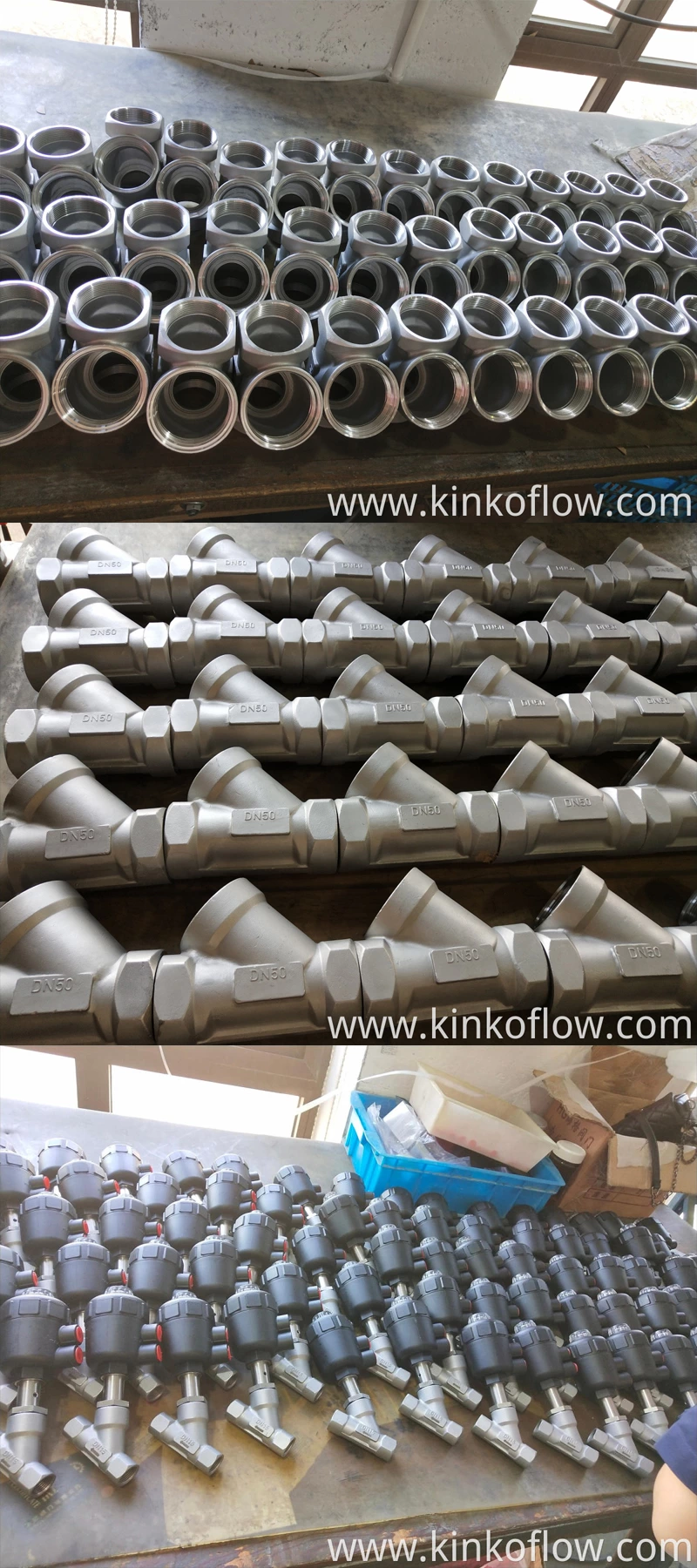 Piston Tipi Pnömatik Açılı Oturma Valfi