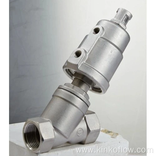 Piston Tipi Pnömatik Açılı Oturma Valfi