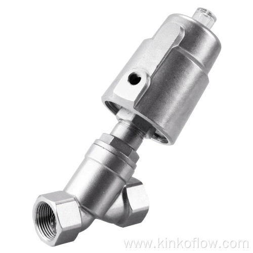Piston Tipi Pnömatik Açılı Oturma Valfi