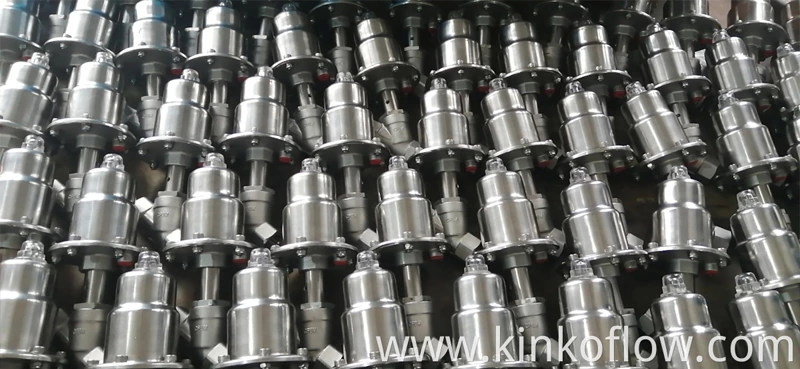 Piston Tipi Pnömatik Açılı Oturma Valfi